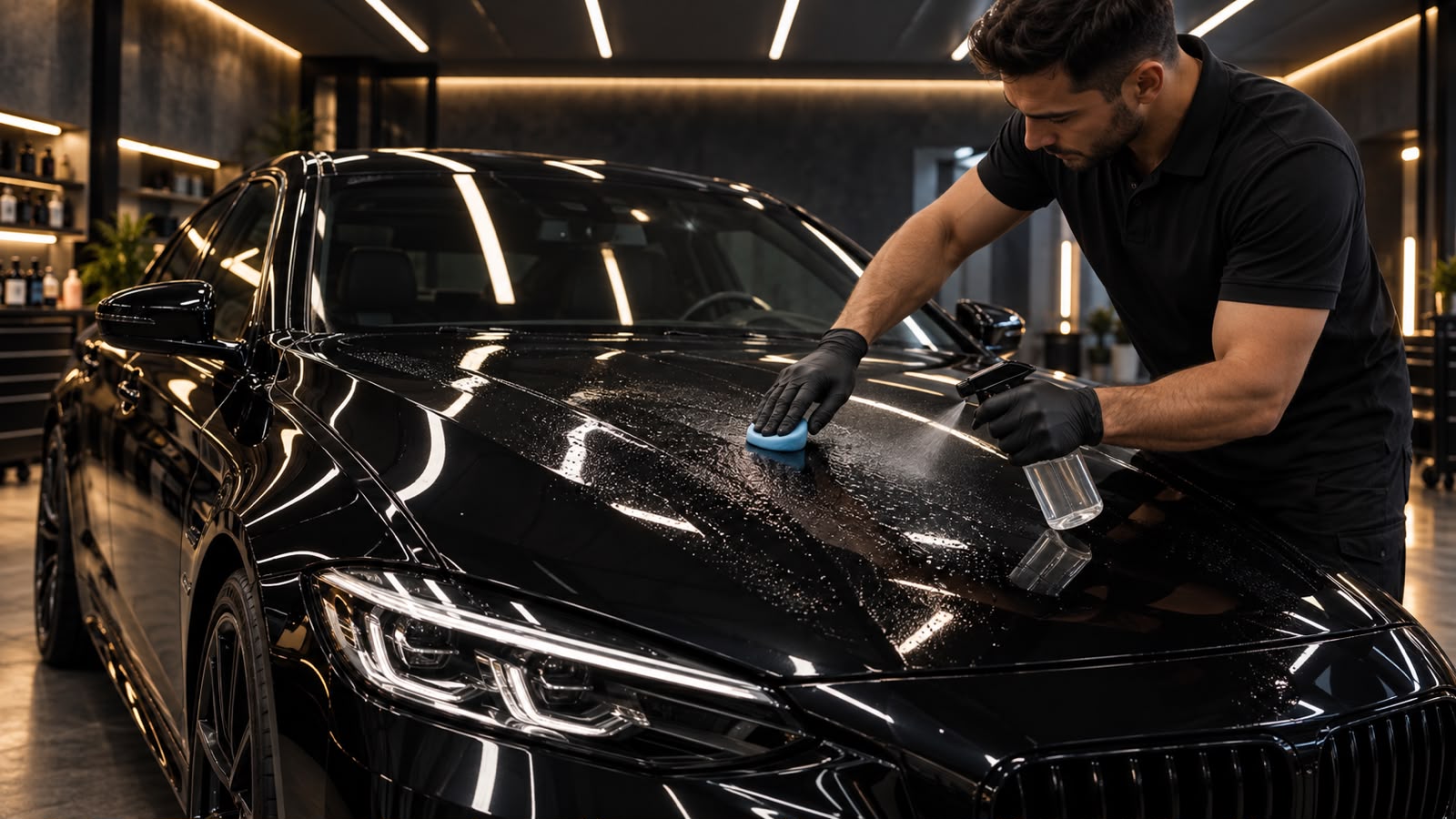Ilustração de descontaminação da pintura automotiva na Carros & Cars.